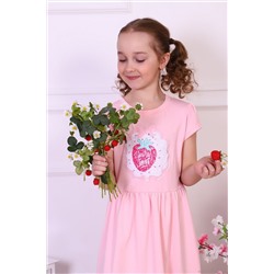 Платье Земляника кор. рукав НАТАЛИ, 878972