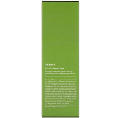Innisfree, ночная маска с экстрактом зеленого чая, 80 мл (2,7 жидк. унции)