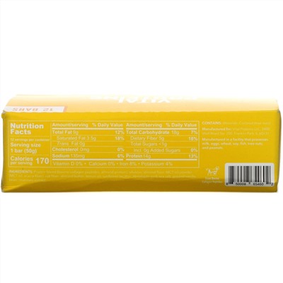 Vital Proteins, Collagen Bar, Lemon Vanilla, 12 Bars, 1.8 oz (50 g) Each
