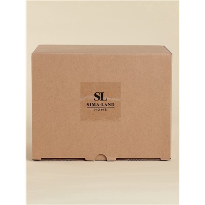 УЦЕНКА Чайный сервиз SL Home «Гарда» 6 шт., чашек 200 мл, 6 шт., блюдец d=15 см, белый с золотом 985