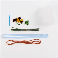 Набор для творчества. Букет из фетра в горшочке «Яркие цветочки»