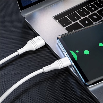 Кабель USB - Type-C Borofone BX43 CoolJoy 15W 100см 3A  (white)