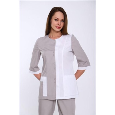 Костюм женский 227-1 (Белый и серый)