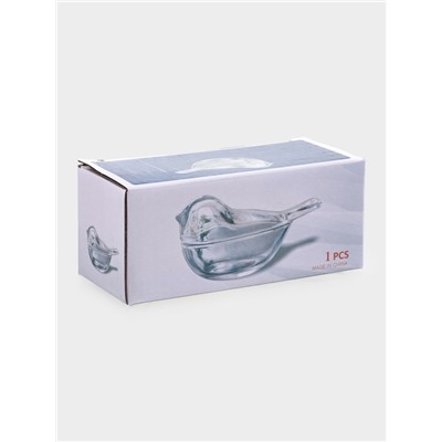 Ёмкость для варенья и мёда Доляна «Синичка», 80 мл, 12×7×5.5 см, стекло, прозрачная