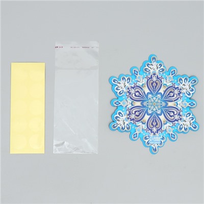 Пакет под сладости новогодний «Снежинка», 11×6 см