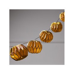 Гирлянда «Нить» 2 м с насадками «Фиолетовый фонарик», IP20, прозрачная нить, 10 LED, батарейки AAх2 (нет в комплекте), свечение тёплое белое