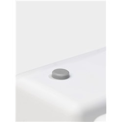 Лоток для столовых приборов Griten, с силиконовой вставкой, 5 отделений, 33.5×29.3×4.5 см, пластик, белый