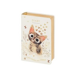 Ежедневник недатированный А7 416 стр. "Любовь.Милый котик" золотой срез 3-814/04 Bruno Visconti