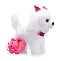 Собака "Джесика" (ходит на поводке, поет, кивает и виляет хвостом) в коробке