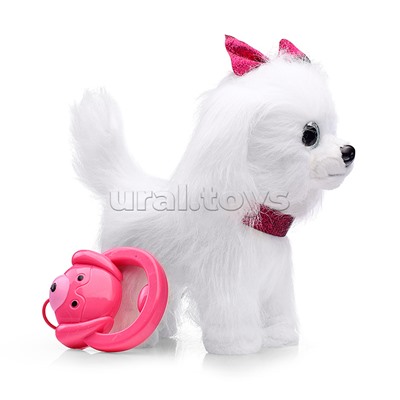 Собака "Джесика" (ходит на поводке, поет, кивает и виляет хвостом) в коробке