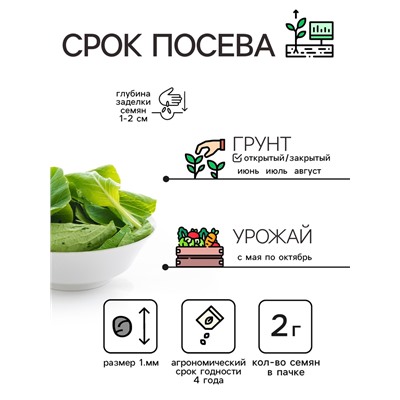 Семена Шпинат "Родео", 2 г
