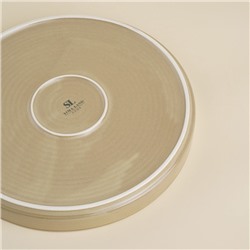 Тарелка SL Home «Песчаный бриз», d=19 см, фарфор, бежевая