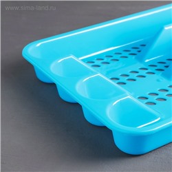 Лоток для столовых приборов в ящик, 5 секций, 33×26 см, пластик, МИКС