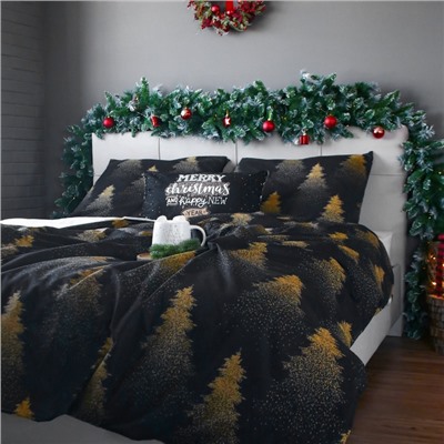 Постельное бельё дуэт «Этель» Golden Christmas, бязь