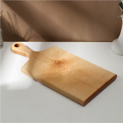 Доска разделочная с ручкой Adelica, 40×19×2.2 см, покрыта маслом, цельная берёза