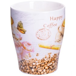 28470 Кружка COFFEE 340 мл с ложкой LR (х36)