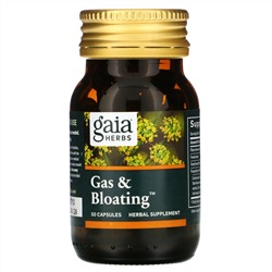 Gaia Herbs, Gas & Bloating, 50 веганских капсул