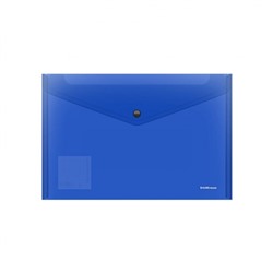 Папка с кнопкой  А4 140мкм 47043 Fizzy полупрозрачная ErichKrause