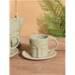 Набор для чаепития «Чудеса света», чайник, 2 чайные пары, керамика