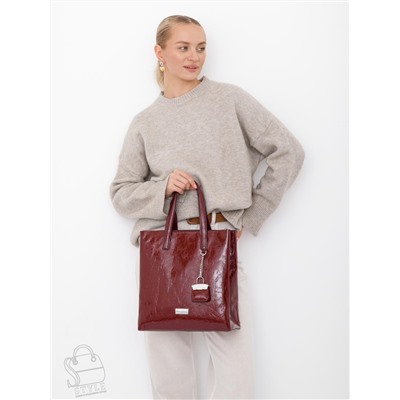 Сумка женская кожаная 91147SP wine red Velina Fabbaino-Safenta