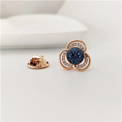 Брошь-значок с кристаллами Swarovski