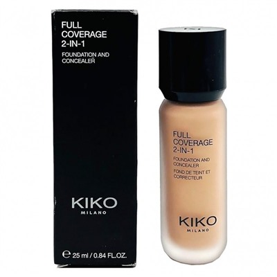 Тональный крем и консилер 2 в 1 Kiko Full Coverage (тон 1)