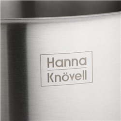 Кастрюля Hanna Knövell HoReCa, 40 л, толщина 0.8 мм, 201 сталь, дно 3.2 мм, с теплораспределительным слоем, индукция, нержавеющая сталь