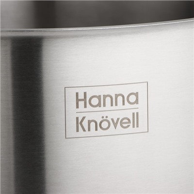 Кастрюля Hanna Knövell HoReCa, 40 л, толщина 0.8 мм, 201 сталь, дно 3.2 мм, с теплораспределительным слоем, индукция, нержавеющая сталь