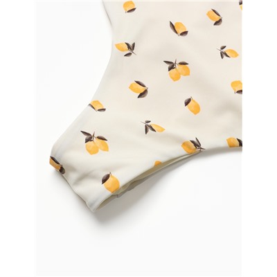 Купальник женский слитный с открытой спиной MIST «Лимоны», размер XS