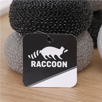 Губки для посуды Raccoon «Бублик», 5 шт., 9×9×5 см