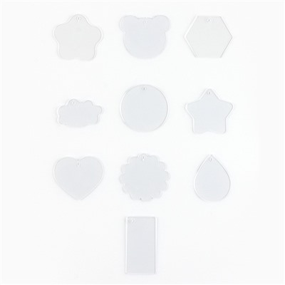 Большой набор для создания акриловых брелоков с наклейками