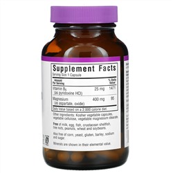Bluebonnet Nutrition, магний и витамин B6, 90 вегетарианских капсул