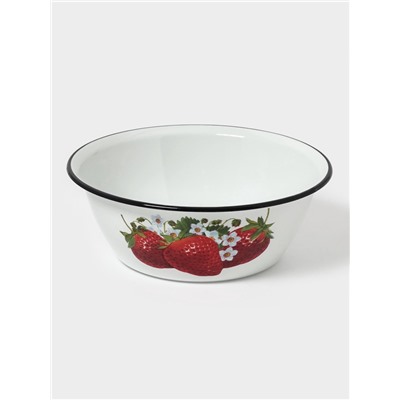 Миска эмалированная, 2 л, белая