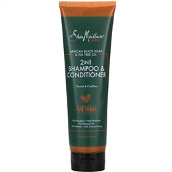 SheaMoisture, Men, 2-in 1 Shampoo & Conditioner, 10.3 fl oz (305 ml)