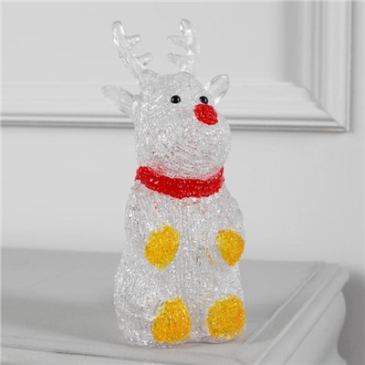 Светодиодная фигура «Оленёнок» 7×25×7 см, акрил, 10 LED, батарейки ААх2 (не в комплекте), свечение белое