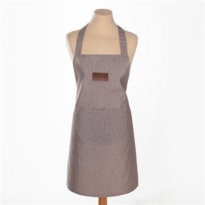 Фартук «Этель. Однотонный», серый, 65×70 см, 100% п/э