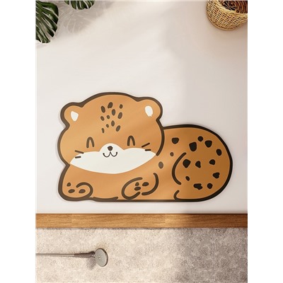 Коврик для дома Доляна «Тигр», влаговпитывающий, 60×39 см