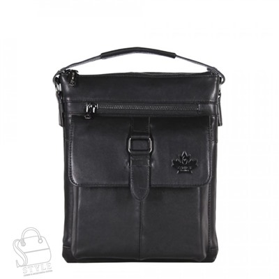 Сумка мужская кожаная 7612Z black Zinimxs