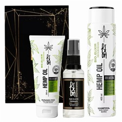 BeOn Подарочный набор для ухода за волосами №8 Увлажнение + Сквалан (шампунь, бальзам, масло) / Hemp Oil, 400 мл, 200 мл, 50 мл 23800