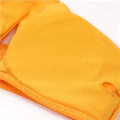 Купальник раздельный с завязками на шее женский MINAKU, горчичный, размер 42