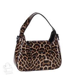 Сумка женская кожаная 9148 leopard brown Velina Fabbiano-Safenta