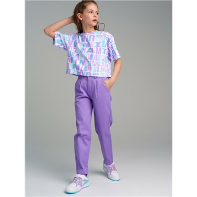 Фуфайка трикотажная для девочек (футболка)