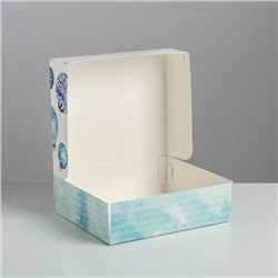 Упаковка для кондитерских изделий «Новогодние шары», 20×17×6 см