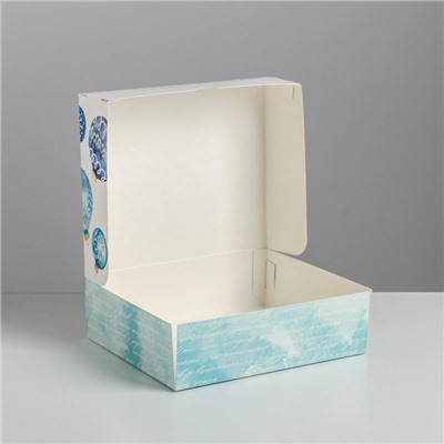 Упаковка для кондитерских изделий «Новогодние шары», 20×17×6 см