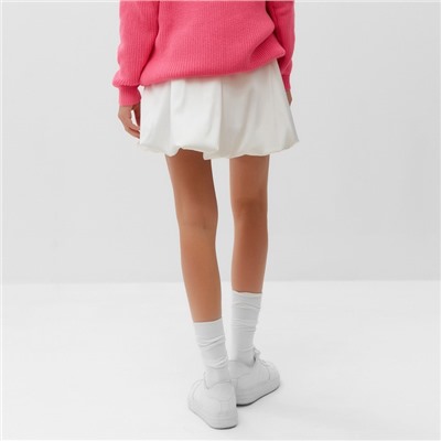 Юбка мини баллон женская MIST, размер L, молочная