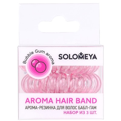 SOLOMEYA НАБОР Арома-резинка для волос БАБЛ-ГАМ 3 шт