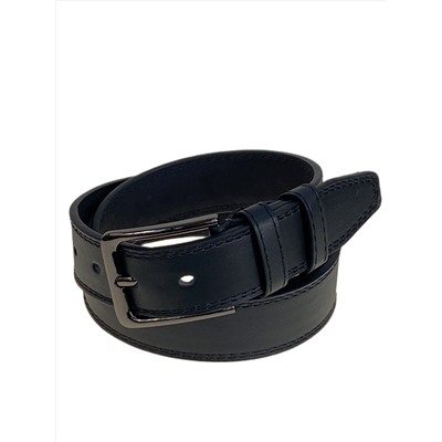 Ремень мужской из искусственной кожи, цвет черный