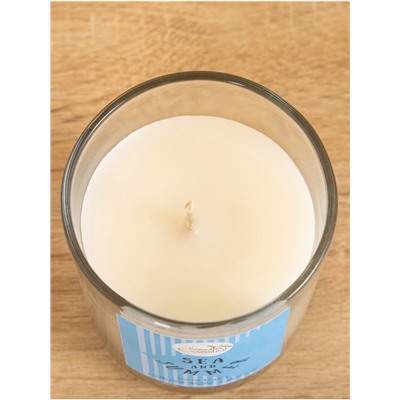 Свеча с кристаллом внутри Sea and Summer Coco Oasis, 120 г, соевый воск, кокос