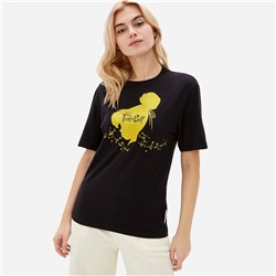 Футболка Tinker Bell Disney, размер 40, чёрная