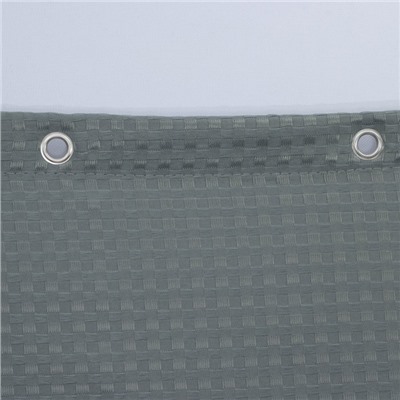 Штора для ванной «Олива», с люверсами, 180×180 см, полиэстер, серая